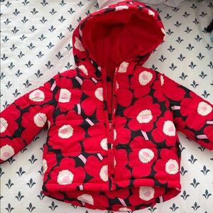 marimeko Floral Red Kids Jacket